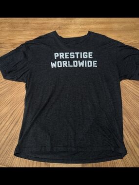 Prestige Worldwide Black Graphic Tee - Men's theChive Brand Casual Shirt